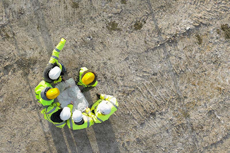 Aquamain on-site team ensuring ground works meet water industry regulations