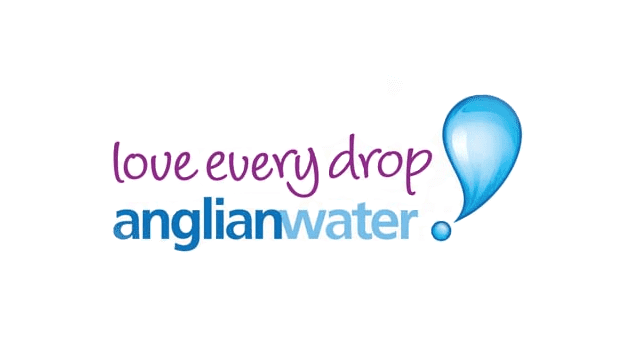 Anglian Water logo to represent Aquamain Developer Services for Anglian Water region